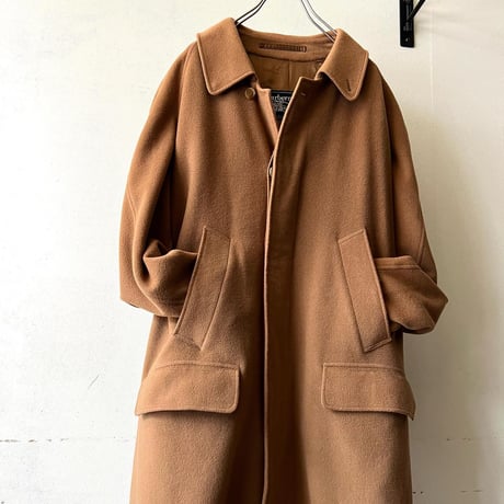 Old Burberry Cashmere Wool Balmacaan Coat (made in England)