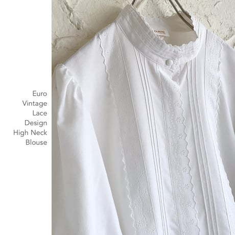 Euro Vintage Lace Designブラウス