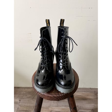 Dr.Marten's " KENDRA " Enamel Heel Boots (size : uk5 / 24.0cm )