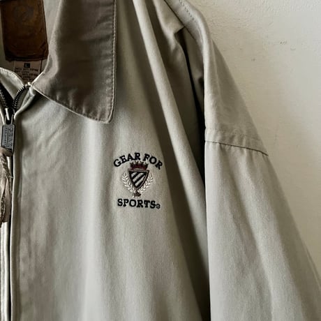90's Gear for sport Embroidery Logo Drizzler JKT