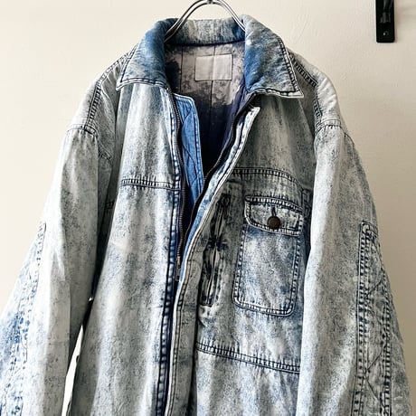 80-90's Bleach Denim Like JKT