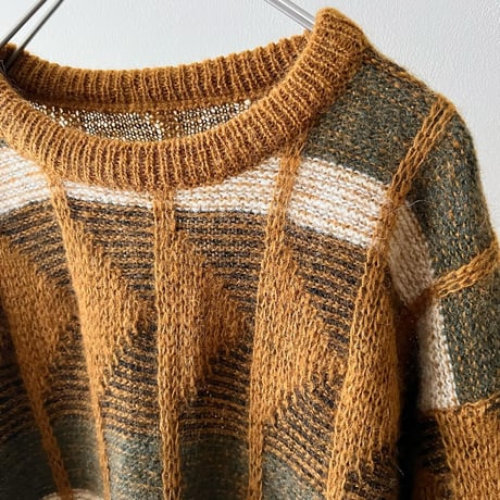90-00's Euro Pattern Knit Sweater