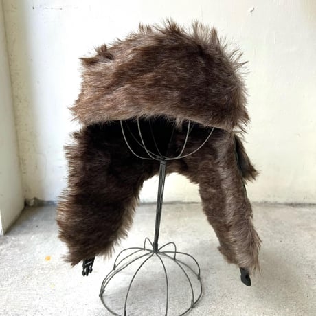 Nylon & Fake Fur Flight Cap (グリーン)