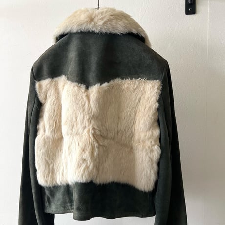 70's Fur and Suede Leather Short JKT