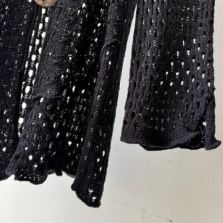 Vintage Crochet Knit Cardigan