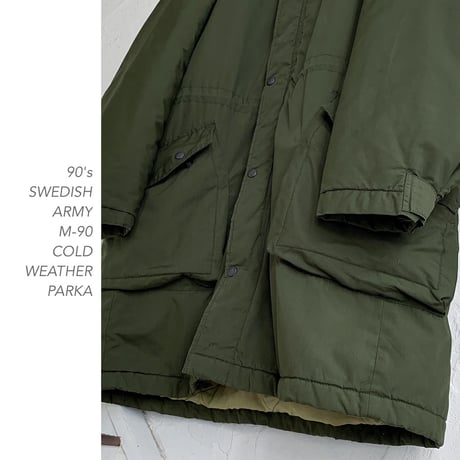 90's SWEDISH ARMY M-90 COLD WEATHERパーカー