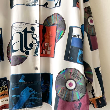 Vintage Jazz CD Pattern Shirt