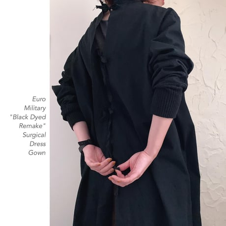 Euro Military "Black Dyed"バックリボンワンピース