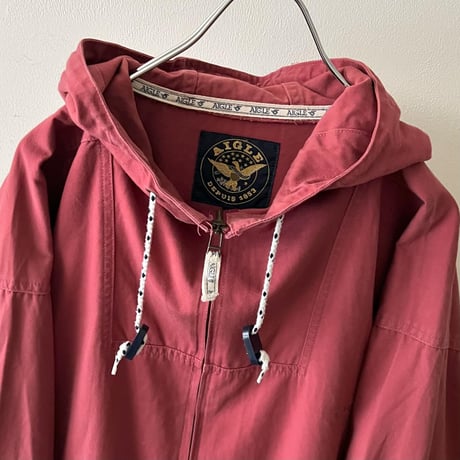 Old AIGLE Cotton Zip-up Parka