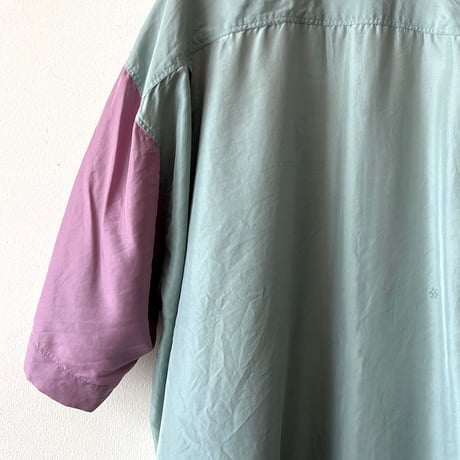 Euro Vintage Crazy Pattern Silk Shirt