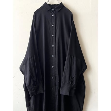 Black Color Dolman Sleeve Maxi Dress