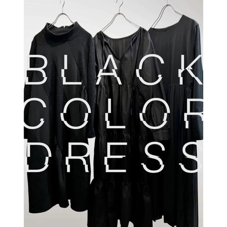 Black Color Pleats Long Dress