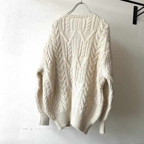 Vintage Aran Knit Cardigan