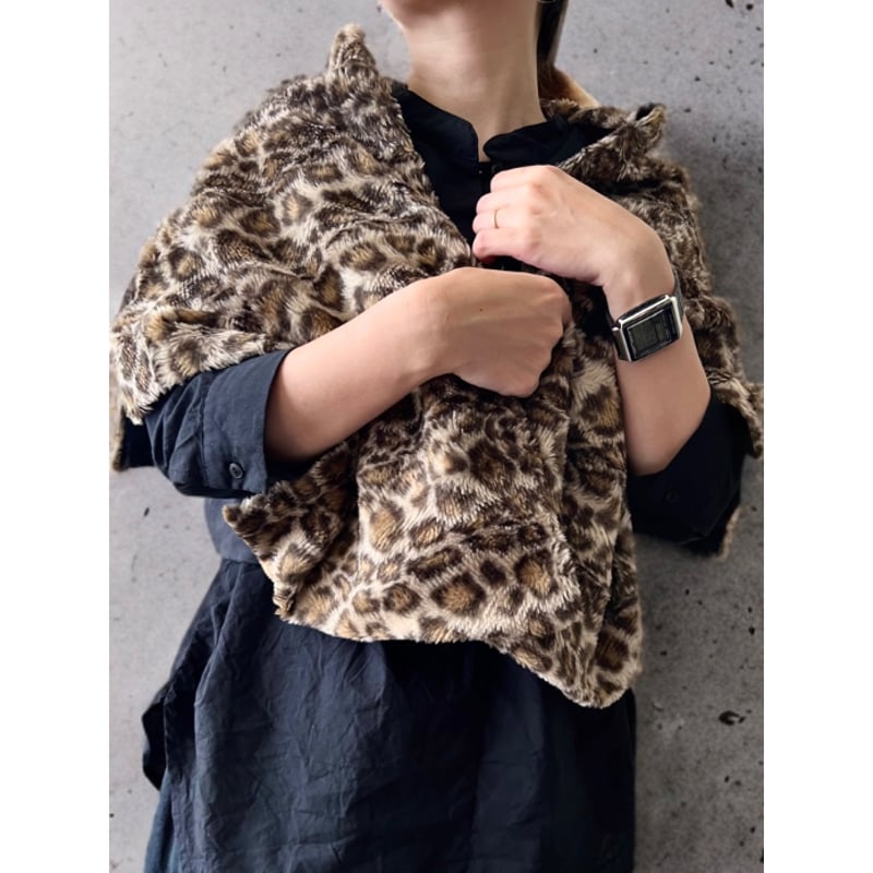 des GARCONS Leopard Pattern Fake Fur Bolero (20
