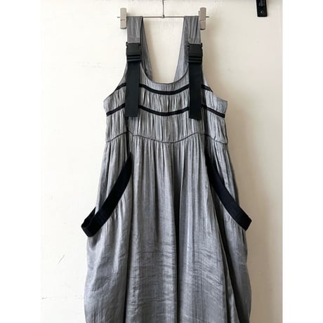 Metallic Color 2way Jumper dress