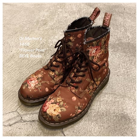 Dr.Marten's 1460 "Flower Pattern" Canvas 8EYEブーツ