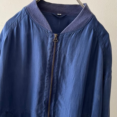 80-90's Euro Silk Zip-up JKT