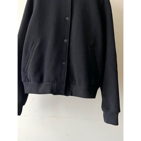 Abercrombie & Fitch Black Color Melton Award JKT