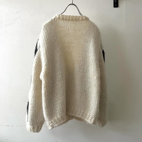 Old 3D-Design Knit Cardigan