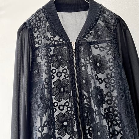 Lace Design Sheer Short JKT