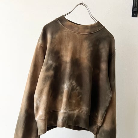 Earth Color Tie-dye Short Sweat