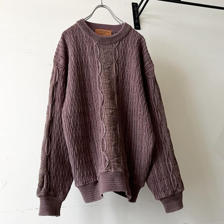 80-90's Euro 3D Design Knit Sweater
