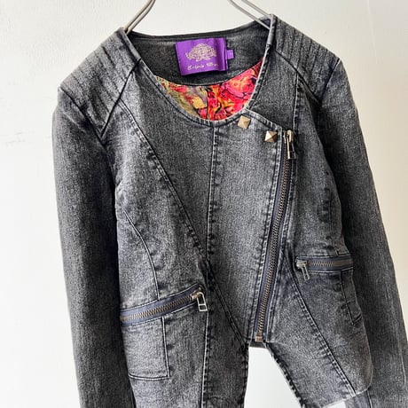90-00's Stretch Denim Short Riders JKT