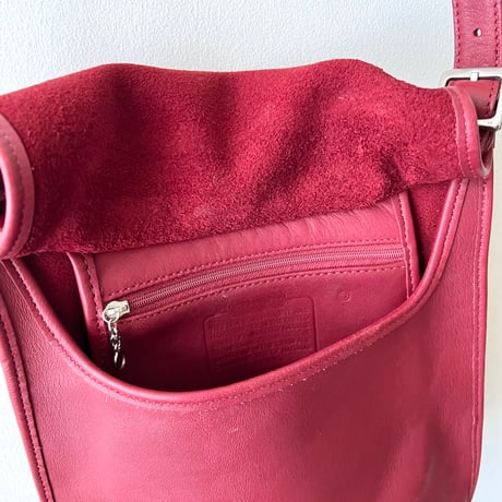 00's Old COACH Flap Shoulder Bag (made in USA)