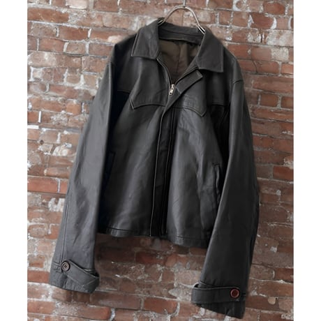 Euro Vintage Leather JKT | Taffee online store