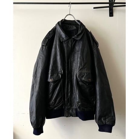 80-90's Euro A-2 type Leather JKT