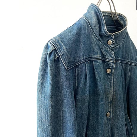 Euro Vintage Tuck Design Denim JKT