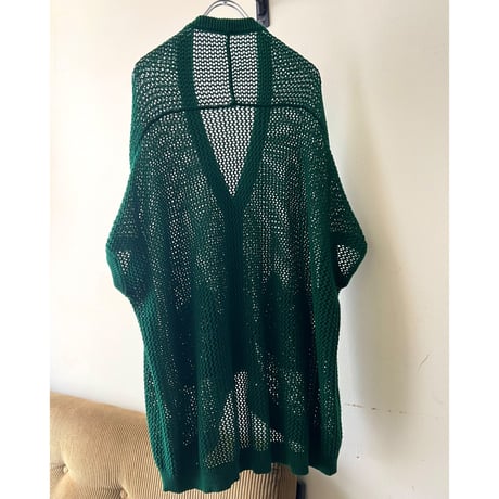 Colored Crochet No Sleeve Cardigan