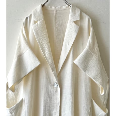 Rayon Over Silhouette Half Sleeve Shirt JKT