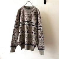 80-90's Pattern Knit Sweater