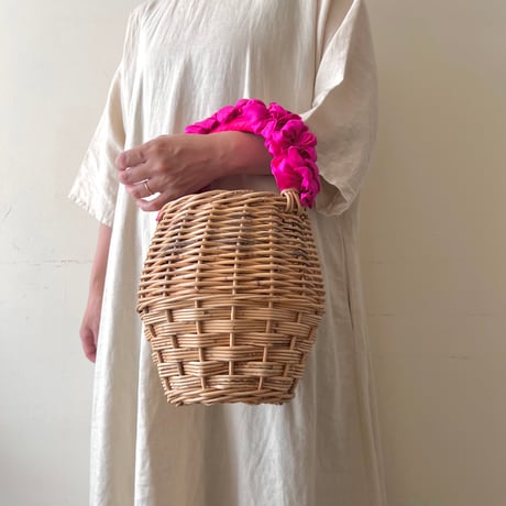 LUDLOW(jp) Frill Handle Basket Bag