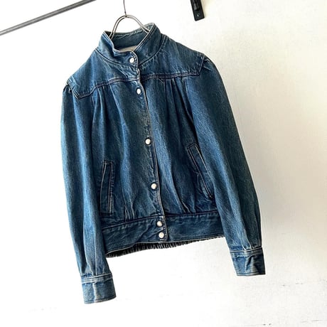 Euro Vintage Tuck Design Denim JKT