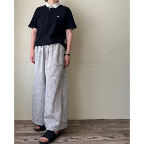 ピンク7月納期【受注】バランスタックパンツ(ストライプ)