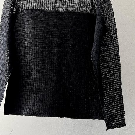 Vintage Mock Neck Sheer Blouse
