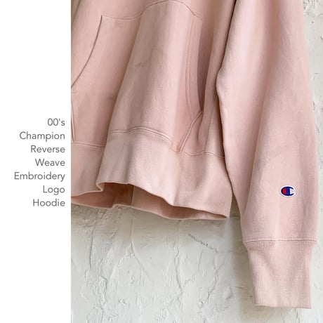 00's Champion Reverse Weave 刺繍ロゴパーカー