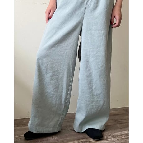 Mint Color Linen Overalls