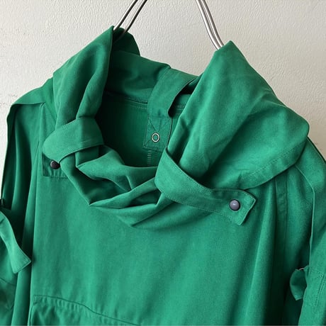 80-90's Peach-skin Gimmick Long Pullover One-piece