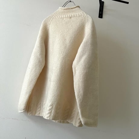 Euro Vintage Roll Neck Aran Knit Sweater