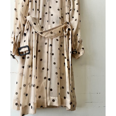 3.1 Phillip Lim Dot Pattern Sheer Trench Coat