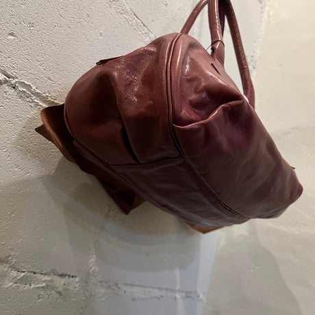Vivienne Westwood Leather Ribbon Orb Boston Bag
