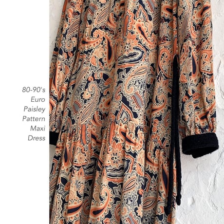 Vintage Paisley Patternワンピース