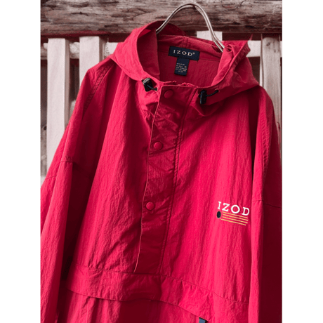 IZOD Embroidery Logo Nylon Anorak Parka