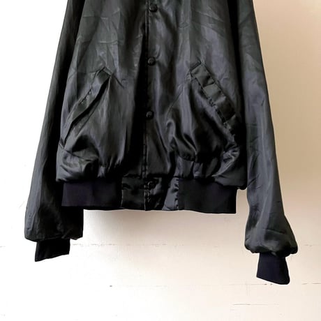 90's Chevrolet Heartbeat of America Embroidery Logo Satin JKT (made in USA)