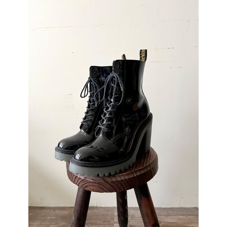 Dr.Marten's " KENDRA " Enamel Heel Boots (size : uk5 / 24.0cm )