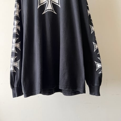 00's motorcycle Back Print Long Sleeve Tee
