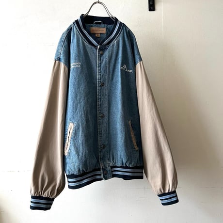 80-90's Embroidery Logo Denim Award JKT